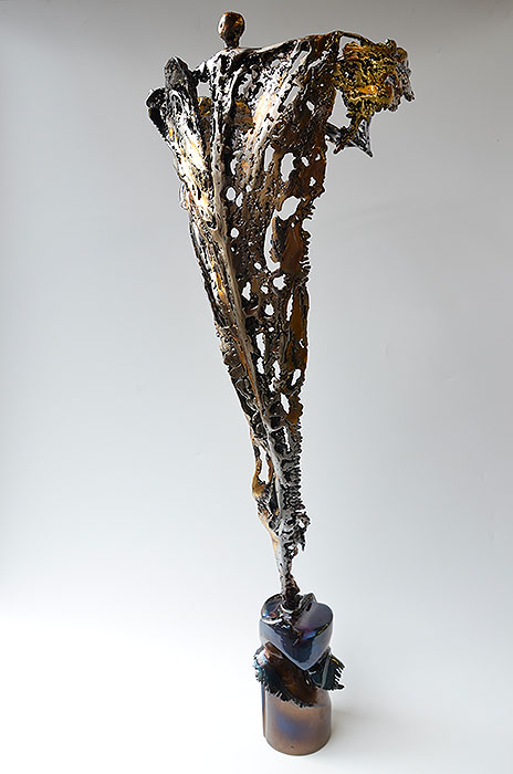 Welded Sculpture made of Steel, Brass and Bronze