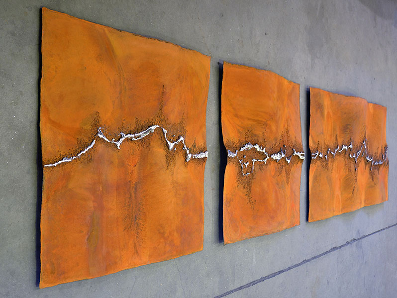 Abstract Wall Design in Corten Steel