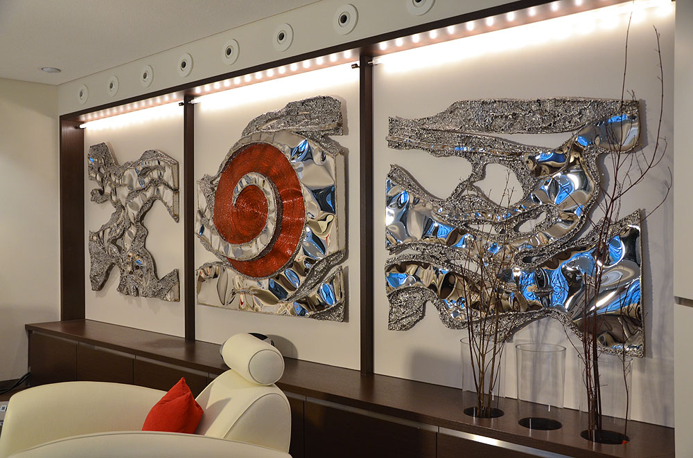  Metal Wall Art, Wall Sculptures in Stainless Steel