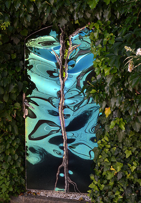 Artistic Garden Gate made of Stainless Steel