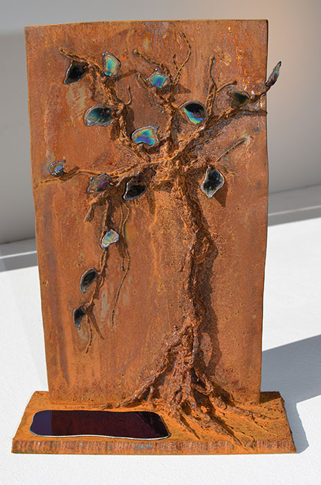 Vine Award, Individual Award Sculpture, Rusted Steel Award
