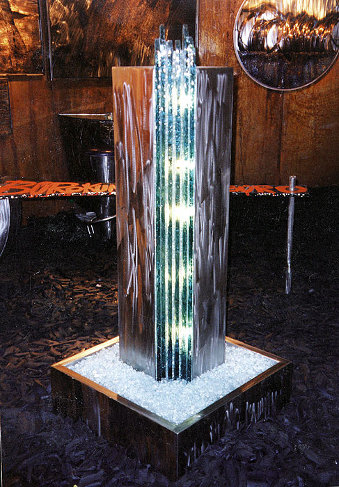 Standing Glass Fountain